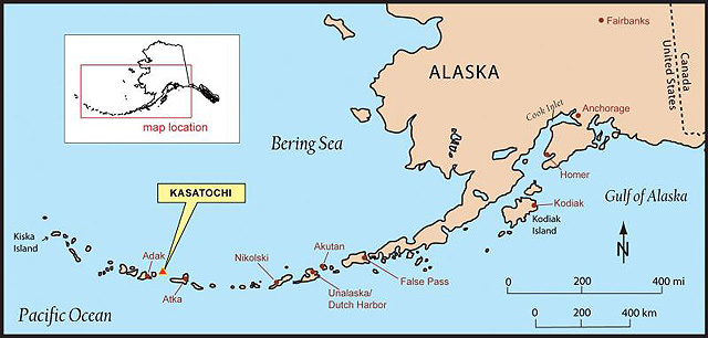 Volcano Kasatochi MAP