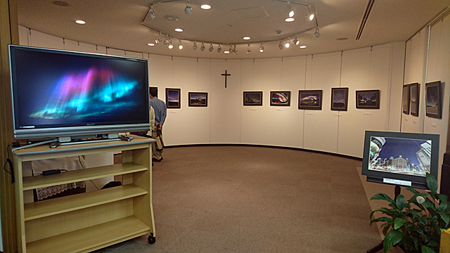 ２０１６年６月の銀座教会での展示の様子